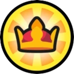 A golden crown on a glowing coin, the store icon for Advanced Furniture ✨