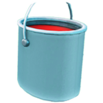 A light blue paint bucket with red paint inside, the store icon for Paint [🎨]