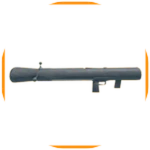 A gray rocket launcher with orange fins, the store icon for Rocket Laucher [OP]