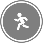 White running figure inside a black circle, the store icon for Unlock Sprinting ⚡